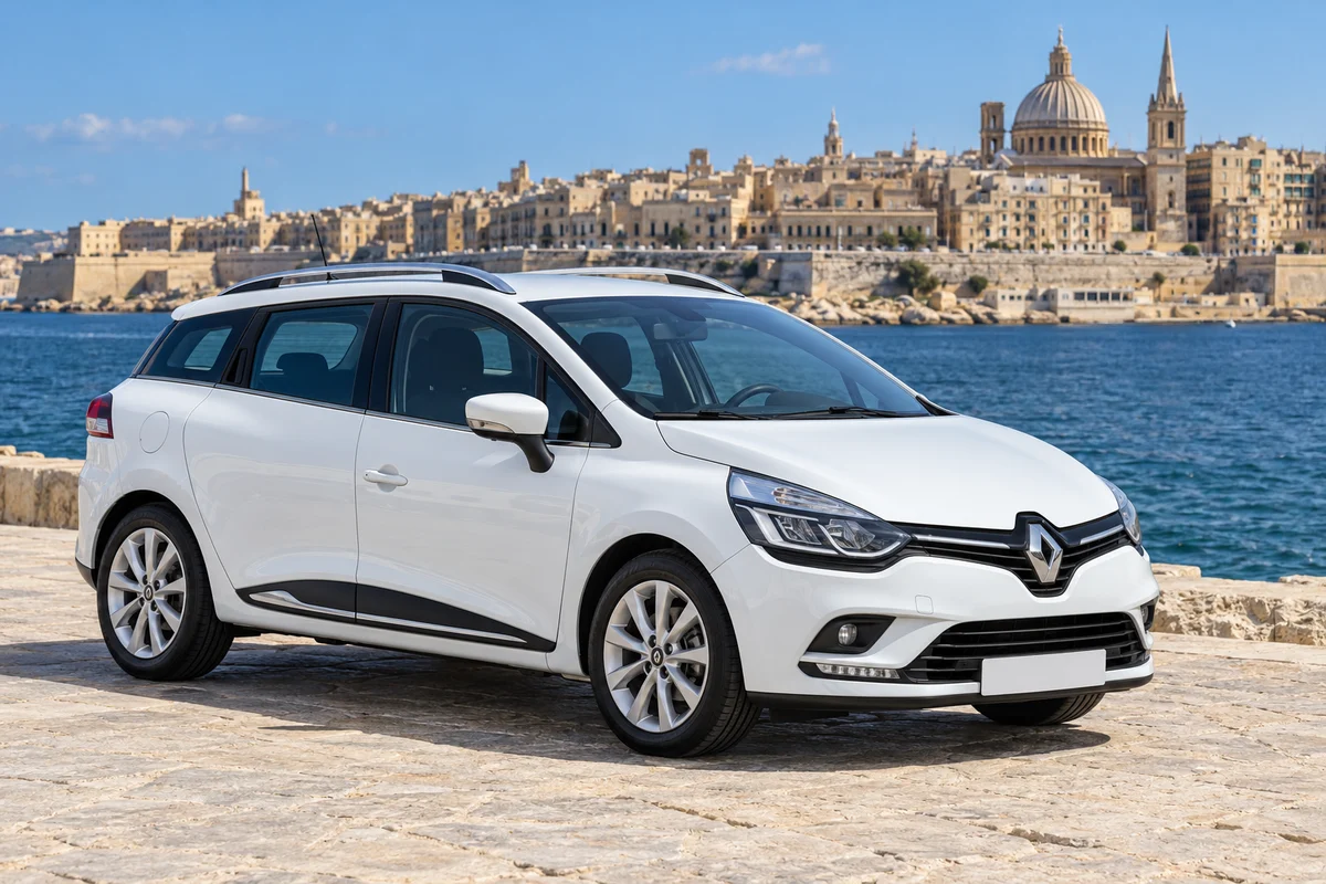 White Renault Clio Estate