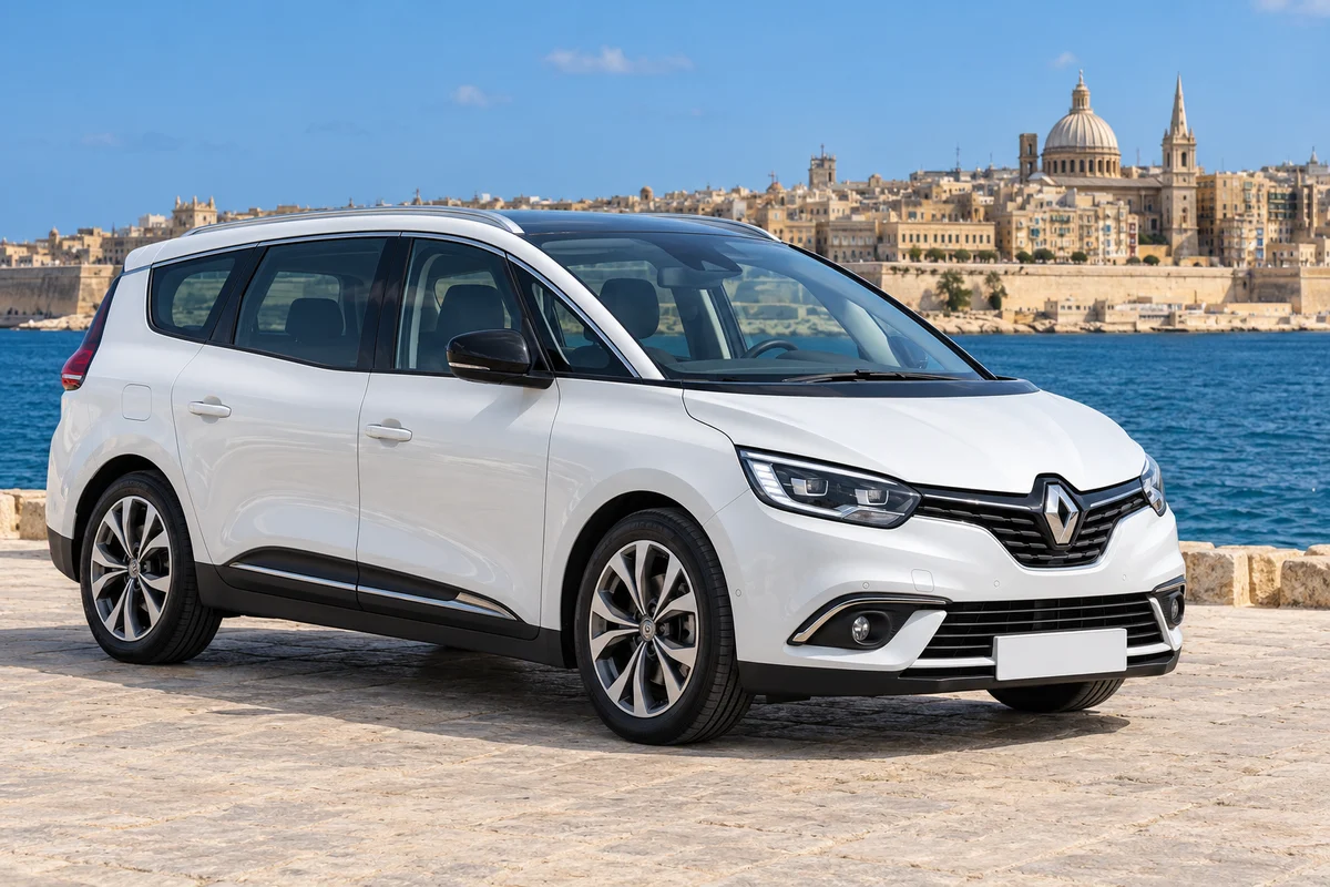 White Renault Grand Scénic 7 Seats