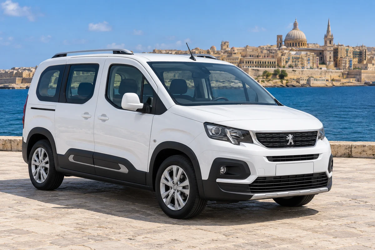White Peugeot Rifter Long 7 Seats