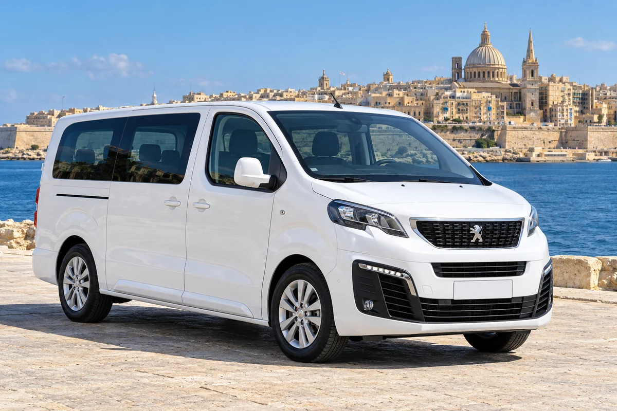 White Peugeot Traveller 9 Seats