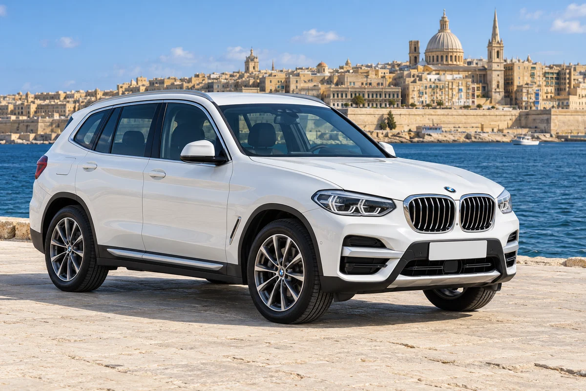 White BMW X3